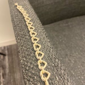 Thistle & Bee heart sterling silver bracelet. In original box and pouch.